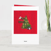 Red Lawn Bowls kerstboomkaart Kaart (Achterkant)