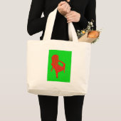 RED LAWN CHAIR. GROTE TOTE BAG (Voorkant (product))