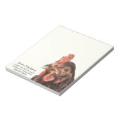 Red Laying Hen Chicken Foto Notitieblok (Linkerzijde)