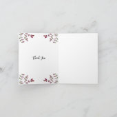 RED LEAF BRANCH FOTO DANK JE KAART (Binnen)