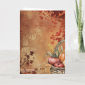 Red Leaf Canopy Efeziërs 5:20 Happy Thanksgiving Kaart (Achterkant)