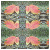 Red Leaf Combed Cotton 56" Stof (Swatch)