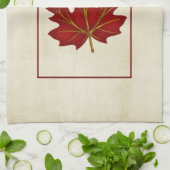 Red Leaf Herfst Season Thape Kitchen Towel Theedoek (Gevouwen)