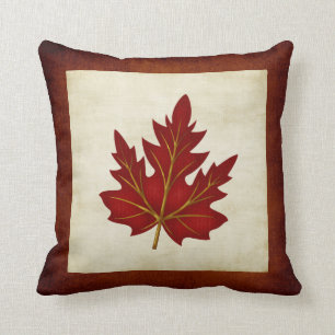 Red Leaf Herfst Season Thed Pillow Kussen