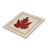 Red Leaf Herfst Season Thed Tile Tegeltje (Zijkant)