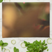 Red Leaf Natuur Foto Theedoek (Gevouwen)