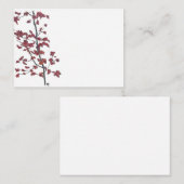 red leaf note Kaart Notitiekaartje (Voorkant / Achterkant)