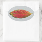 Red Leaf ovale sticker, sealer, label (Tas)