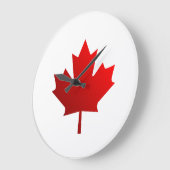 RED leaf print Grote Klok (Hoek)