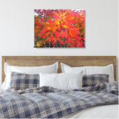 Red Leaf Tree 3 Canvas afdrukken (Insitu (Slaapkamer))