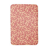  Red Leafy Branches Seamless Pattern Badmat (Voorkant Verticaal)