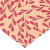  Red Leafy Branches Seamless Pattern Tafelkleed (Gekanteld)