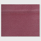 Red Leather Look  File Folder Cadeaupapier (Vlak)