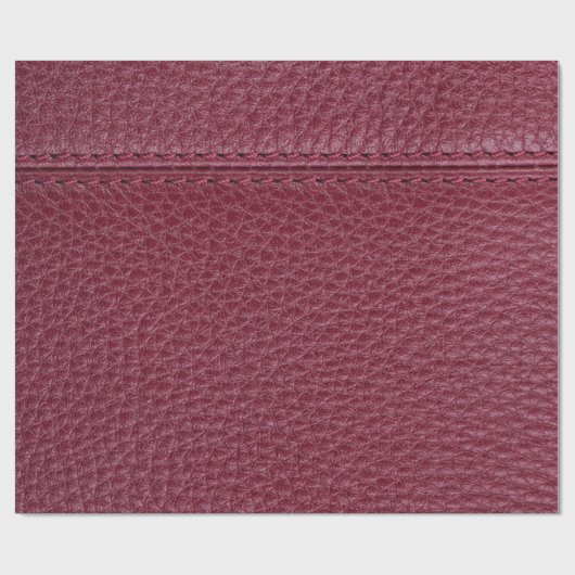 Red Leather Look  File Folder Cadeaupapier (Vlak)