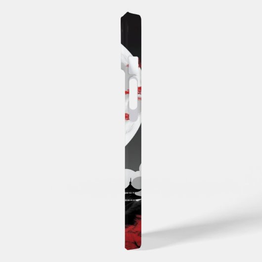 red leaves and full moon Case-Mate iPhone case (Achterkant / Links)