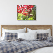 Red Leaves en Walkway - Martha's Vineyard Canvas Afdruk (Insitu (Slaapkamer))