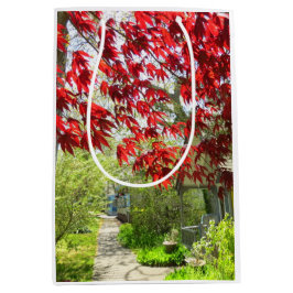Red Leaves en Walkway - Martha's Vineyard Medium Cadeauzakje
