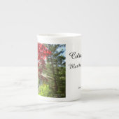 Red Leaves en Walkway - Martha's Vineyard Porselein Kop (Voorkant)