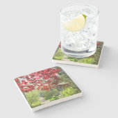 Red Leaves en Walkway - Martha's Vineyard Stenen Onderzetter (Zijkant)