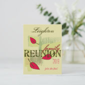 Red Leaves Family Reunion Kaart (Staand voorkant)