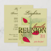 Red Leaves Family Reunion Kaart (Voorkant / Achterkant)