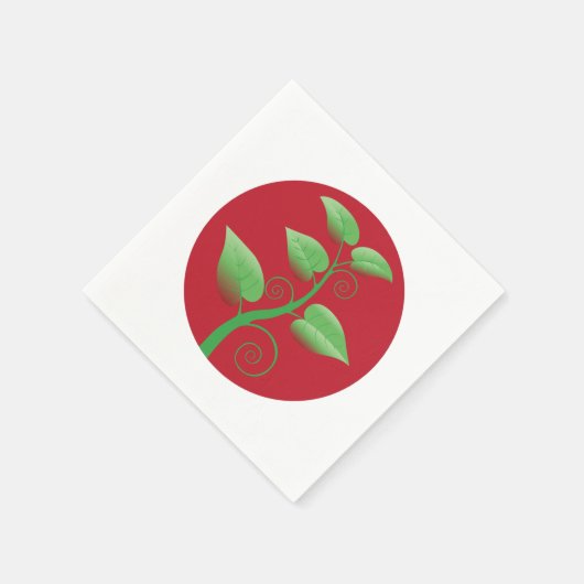 Red Leaves Servet (Hoek)