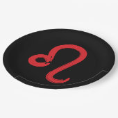 Red LEO Zodiac Sign Juli Birthday Astrology Papieren Bordje (Gekanteld)