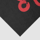 Red LEO Zodiac Sign Juli Birthday Astrology Tissuepapier (Detail)