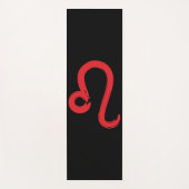 Red LEO Zodiac Sign Juli Birthday Astrology Yogamat (Voorkant)
