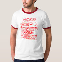 Red Leonardo da Vinci Helicopter