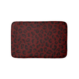 Red Leopard Print Badmat
