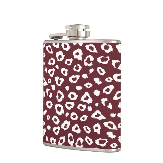 Red Leopard Print Heupfles (Links)