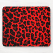 Red Leopard Print Muismat (Voorkant)
