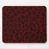 Red Leopard Print Muismat (Voorkant)