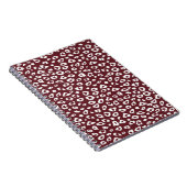 Red Leopard Print Notitieboek (Rechterzijde)