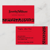 Red Leopard Professional Visitekaartje (Voorkant / Achterkant)