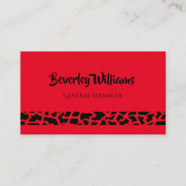 Red Leopard Professional Visitekaartje