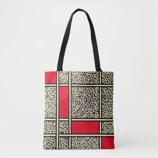 Red Leopard Tote Bag (Voorkant)