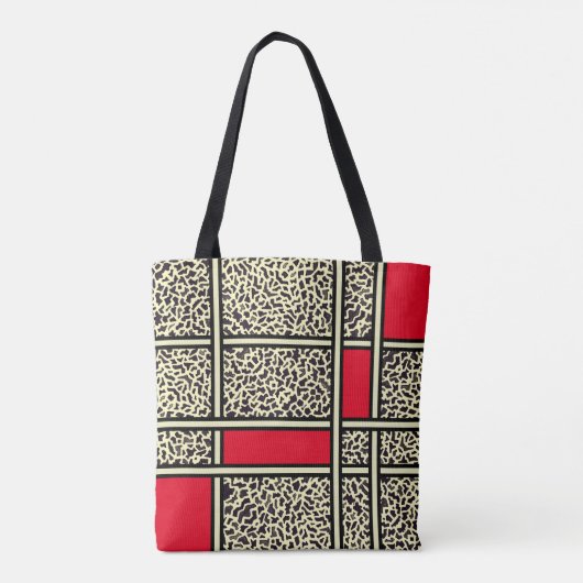 Red Leopard Tote Bag (Achterkant)