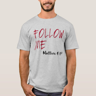 Red Letter Jesus citaat: Volg mij T-shirt