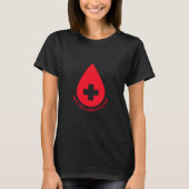 Red levens Doneer bloed, Wereldbloeddonordag T-shirt (Voorkant)