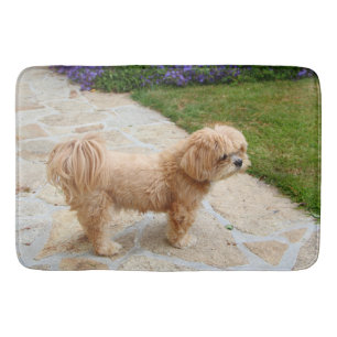 Red Lhasa Apso Badmat
