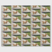 Red Lhasa Apso Cadeaupapier (Vlak)