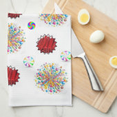 Red Licorice Kitchen Hand Towel Theedoek (Quarter Fold)