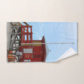 Red Lifeguard Tower No Lifeguard on Duty Handdoek (Handdoek)
