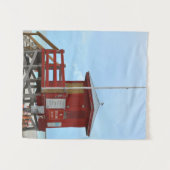 Red Lifeguard Tower No Lifeguard on Duty Wandkleed (Voorkant (horizontaal))