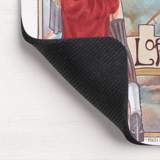 Red Light Flight Mousepad Muismat (Hoek)