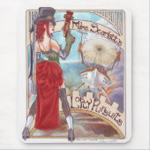 Red Light Flight Mousepad Muismat (Voorkant)