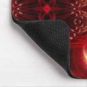 Red Light Fractal Mousepad Muismat (Hoek)
