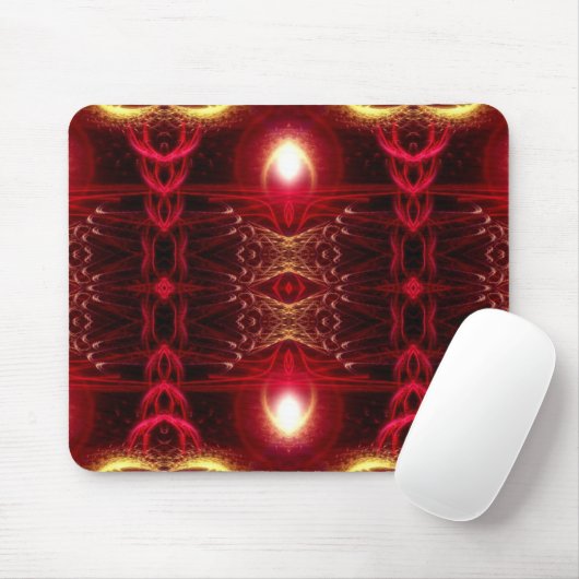 Red Light Fractal Mousepad Muismat (Met muis)